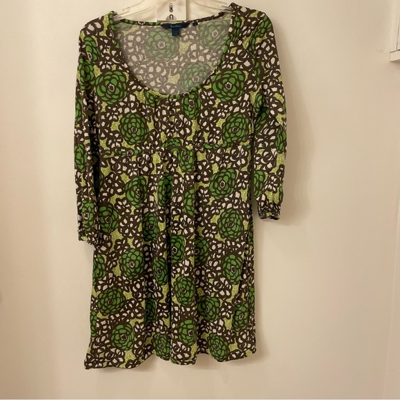 Boden Dresses & Skirts - Women's Boden Dress Artichokes Print , Green & brown, Silk & Cotton, 12